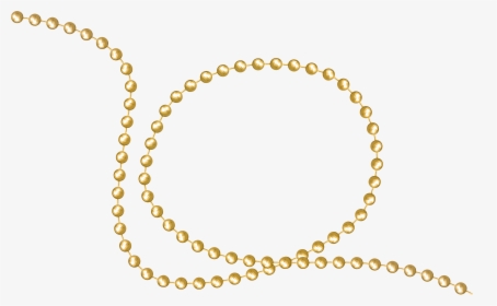 Transparent Necklace Chain Png - Gold Mardi Gras Beads Png, Png Download, Transparent PNG