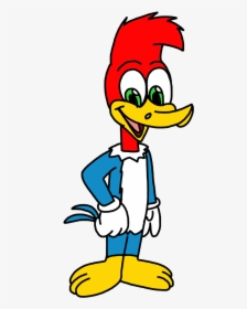 Woodpecker With His Design - Woody Woodpecker Bugs Bunny, HD Png Download, Transparent PNG