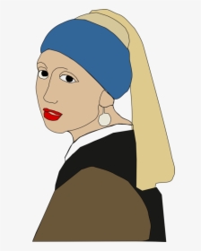 Cap,art,hair Accessory - Girl With A Pearl Earring, HD Png Download, Transparent PNG