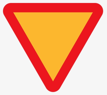 Red And Orange Triangle Road Sign, HD Png Download, Transparent PNG