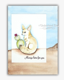 No-line Watercolor Fennec Fox By Understand Blue - Illustration, HD Png Download, Transparent PNG