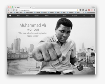 Screen Shot 2016 06 06 At - Apple Muhammad Ali Tribute, HD Png Download, Transparent PNG