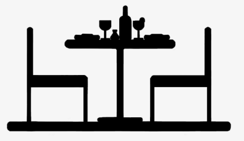 Transparent Cafe Table Png - Table Png Cafe Silhouette, Png Download, Transparent PNG