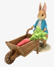 Fairy Garden Peter Rabbit And Wheel Barrow Fairies - Transparent Background Rabbit Png, Png Download, Transparent PNG
