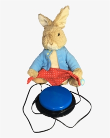 Peter Rabbit Plush Toy And Button Switch - Sitting, HD Png Download, Transparent PNG