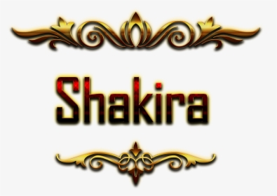Shakira Decorative Name Png - Amit Name, Transparent Png, Transparent PNG