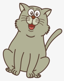 Transparent Orange Cat Png - Vektor Hewan Kucing Lucu, Png Download, Transparent PNG