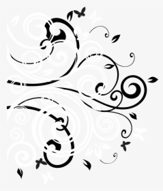 Black White Decor Png Clip Art Image Ⓒ, Transparent Png, Transparent PNG