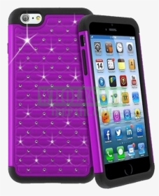Iphone 6 Purple Diamond Tough Protector Case - Iphone 6 Black Diamond, HD Png Download, Transparent PNG