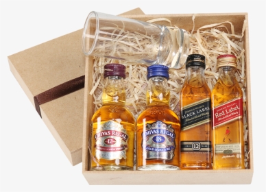 Kit Mini 4 Whiskys 3252 - Glass Bottle, HD Png Download, Transparent PNG