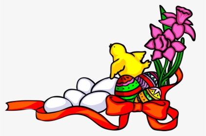Vector Illustration Of Easter Border With Colored Eggs, HD Png Download, Transparent PNG