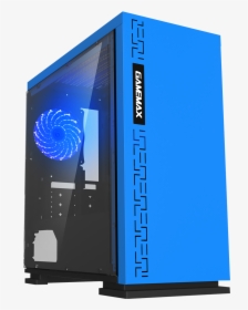 Fast Gaming Pc Tower Wifi & 8gb 1tb Hdd Win 10 2gb - Pc Case Blue, HD Png Download, Transparent PNG