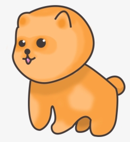 Pomeranian Dog Cartoon Transparent Background, HD Png Download, Transparent PNG
