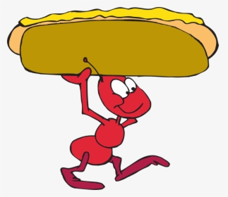 Ant, Red, Carrying, Food, Heavy, Hard Work, Working - Ant Carry Food Clipart, HD Png Download, Transparent PNG