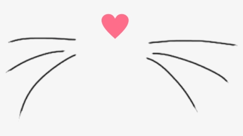 #cat #nose #stickers - Heart, HD Png Download, Transparent PNG