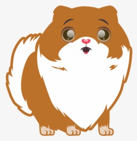 Pom Pom Pomeranian Stickers Messages Sticker-3 - Illustration, HD Png Download, Transparent PNG