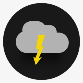 Flash, Icon, Cloud, Storm, Thunderstorm, Weather - Unwetter Icon, HD Png Download, Transparent PNG