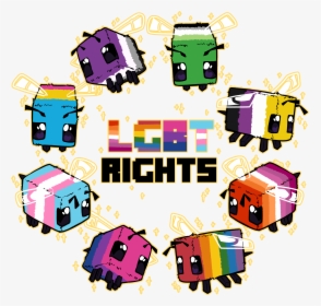 Lgbt Rights Minecraft Bee, HD Png Download, Transparent PNG