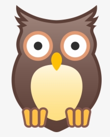 Owl Icon - Owl Emoji Png, Transparent Png, Transparent PNG