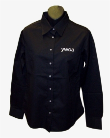 Ywca Ladies Black Button Up Shirt - Button, HD Png Download, Transparent PNG