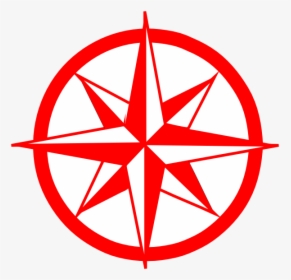 Nautical Star Png - Compass Rose Drawing, Transparent Png, Transparent PNG