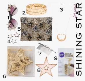 Transparent Shining Star Png - Necklace, Png Download, Transparent PNG