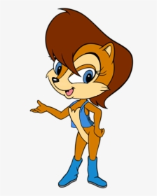 Sally Is A Chipmunk - Sega Genesis Sonic The Hedgehog Box, HD Png Download, Transparent PNG
