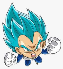 Goku Clipart Anime Chibi - Vegeta Dragon Ball Chibi, HD Png Download, Transparent PNG