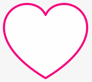 White Box Outline Png - Heart Transparent Middle, Png Download, Transparent PNG