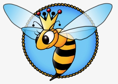 Bee Queen Blue Cartoon, HD Png Download, Transparent PNG