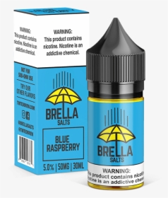 Brella Salts Blue Raspberry 30ml - Salt Nic Juice Tobacco, HD Png Download, Transparent PNG
