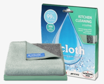 2 Kitchen Cleaning Cloths - E Cloths For Glass, HD Png Download, Transparent PNG
