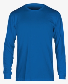 Fan Cloth Long Sleeve Tee Blue - Long-sleeved T-shirt, HD Png Download, Transparent PNG