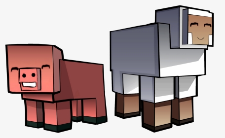 Minecraft Pig Animated Transparent - Minecraft Art Png, Png Download, Transparent PNG
