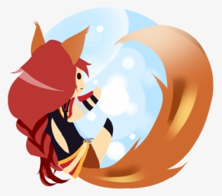 Ow The Edge Mozilla Firefox Icon Parody With Ahri I - Ahri Mozilla Firefox Icon, HD Png Download, Transparent PNG