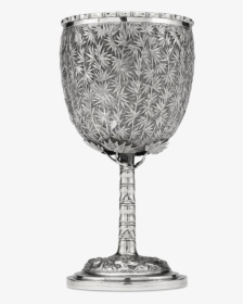 Chinese Export Silver Goblet - Wine Glass, HD Png Download, Transparent PNG