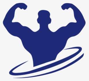 Free Online Male Man Characters Muscles Vector For - Body Builder Logo Png, Transparent Png, Transparent PNG