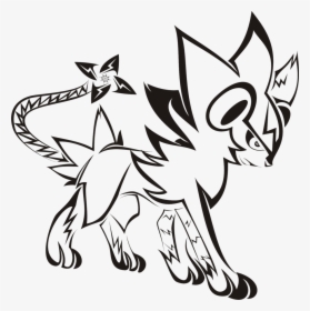 Image Gallery Pokemon Tribal Tattoo Design Clipart - Luxray Black And White, HD Png Download, Transparent PNG