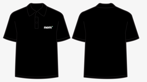 Black Polo Shirt Templates, HD Png Download , Transparent Png Image ...