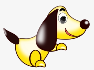 Perro Amarillo Svg Clip Arts - Cartoon Dog Yellow Png, Transparent Png, Transparent PNG