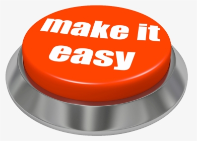 Easy Button Png - Make It Easy, Transparent Png, Transparent PNG