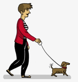 Mujer Paseando Al Perro - Longdog, HD Png Download, Transparent PNG