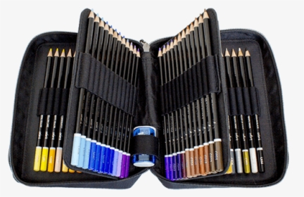 Premium 72 Colored Pencil Set With Case And Sharpener - Pencil, HD Png Download, Transparent PNG