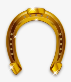 Gold Png Horse Shoe, Transparent Png, Transparent PNG