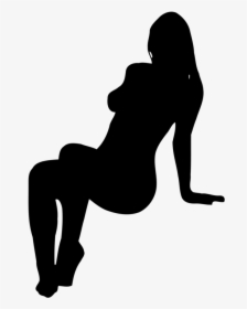 Silhouette Woman Photography Clip Art - Woman Sitting Silhouette Png, Transparent Png, Transparent PNG