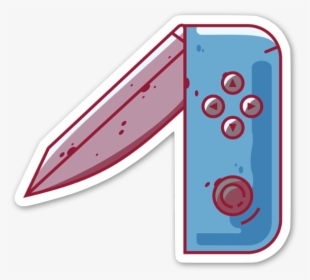 Blue Switchblade Sticker - Circle, HD Png Download, Transparent PNG