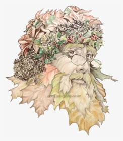 A Colored Pencil Drawing Of Our Autumn Santa - Illustration, HD Png Download, Transparent PNG
