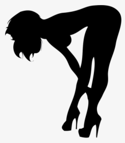 Woman Bending Over Silhouette, HD Png Download, Transparent PNG