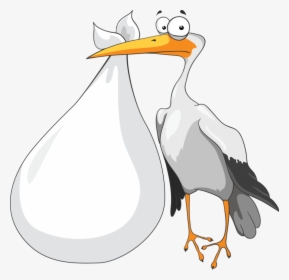 Background Baby Stork Transparent - Png Stork Baby, Png Download, Transparent PNG