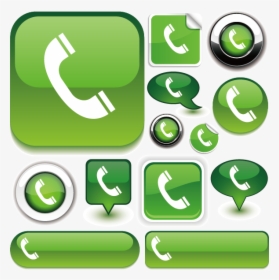 Call Button Png Green, Transparent Png, Transparent PNG